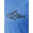 thumbnail image 3 of Fish N Vibe Men's Long Sleeve Performance UPF 30 Fishing Graphic Tee, Aqua Cationic, 2XL, 3 of 8