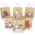 thumbnail image 4 of OurWarm 6pcs Christmas Gift Bags Kraft Paper Box with Handle Birthday Wedding Party Favors Gift Bags Packaging for Guests, 4 of 4