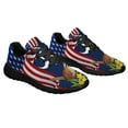 thumbnail image 6 of South Carolina Yellow Jessamine Flower and Carolina Wren Bird Shoes Sneakers Black Size 7.5, 6 of 7