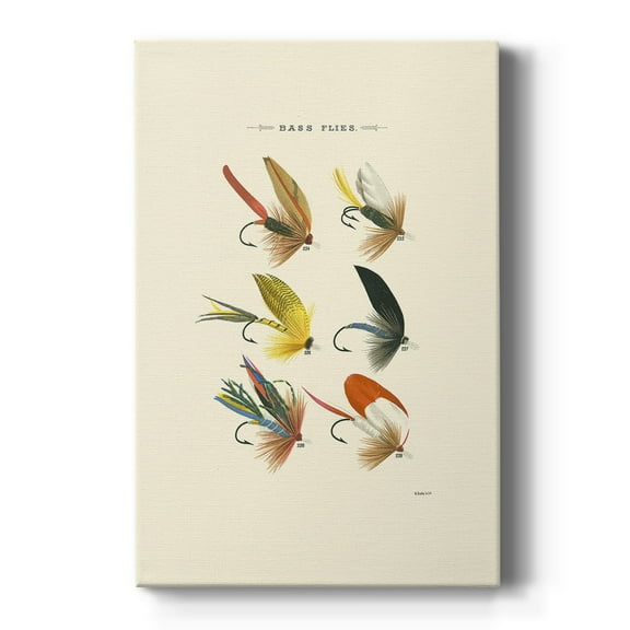 Bass Flies I Premium Gallery Wrapped Canvas - Ready to Hang