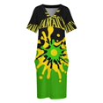 thumbnail image 3 of Vestido holgado con bolsillos para mujer falda de verano de colores a splash of Jamaica, 3 of 6