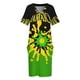 thumbnail image 3 of Vestido holgado con bolsillos para mujer falda de verano de colores a splash of Jamaica, 3 of 6