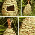 thumbnail image 6 of Visland Hummingbird Houses for Outside Hanging, Natural Grass Hanging Bird Hut, Hand Woven Hummingbird Nest, Large Wren Finch Bird House for Garden Window Outdoor Home Decoration, 6 of 9
