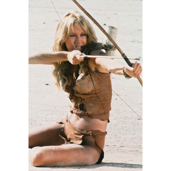 Tanya Roberts in Sheena 24x36 Poster firing crossbow in bikini