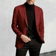 thumbnail image 2 of Men's Slim Fit Solid Color Blazer Jacket – Lightweight 2-Button Long Sleeve Business Casual Suit Coat for Everyday, Dinner, Prom & Wedding, 2 of 8