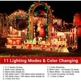 thumbnail image 3 of Color Changing Christmas Lights, 66ft 200LED Fairy Lights 11 Modes Warm White to Multicolor , Connectable Waterproof Remote Control Twinkle Lights for Christmas Decorations, 3 of 7