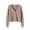 Khaki, variant on Womens Cardigan Sweaters Button Down Cotton Jacket Coat Solid Casual Long Sleeve V-Neck Outerwear
