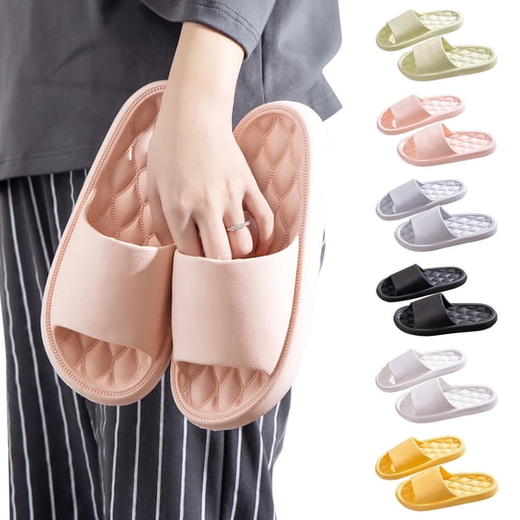 Kayannuo Summer Slippers for Women Clearance Women's House Slippers Indoor/Outdoor Women Men Slippers Home Couple Shoes Indoor Outside Soft Soled Against Slip Abrasion Slippers