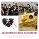 thumbnail image 5 of OULII Topper De Birrete Negro Para Decorar Pasteles Y Postres En Eventos De Graduación, 5 of 6