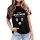 thumbnail image 1 of Gibobby Blusa Casual de Mujer casual camiseta blusa manga corta mujer top impreso blusa mujer(Negro,XL), 1 of 5