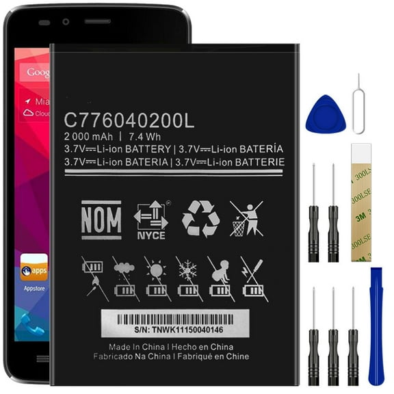 Replacement Battery C776040200L For BLU NEO 5.0 N010 N010U N010U NO10L Tool