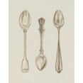 thumbnail image 2 of Popp, Grace 12x14 Black Ornate Wood Framed with Double Matting Museum Art Print Titled - Silver Spoon I, 2 of 4