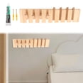 thumbnail image 2 of Perchero de pared con forma de piano, perchero de pared con ganchos, perchero de pared para... 8 ganchos, 2 of 9