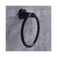 thumbnail image 4 of Toallero de baño - Toallero de baño montado en la pared, accesorios de baño, redondo único, acero inoxidable SUS 304 (negro mate) brillar  Electrónica, 4 of 5