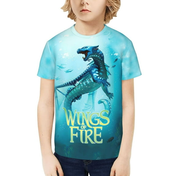 Wings Of Fire Kids T-Shirt 3d Printed Graphic T-Shirts Boys And Girls Short Sleeve Shirts For Youth Kids X-Small