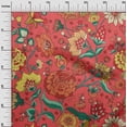 thumbnail image 3 of oneOone Polyester Spandex Red Fabric Asian Chinese Flower Sewing Craft Projects Fabric Prints By Yard 56 Inch Wide, 3 of 4