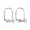 thumbnail image 3 of 200 pc Tarnish Resistant 304 Stainless Steel Leverback Earring Findings with Loop Stainless Steel Color 17x10.5mm, 3 of 3