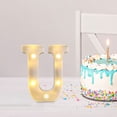 thumbnail image 4 of Fiudx Lámpara con Letras Led Decorativas, Luz Nocturna Tipo Marquesina, Decoración Versátil para El Hogar, Celebraciones de Cumpleaños y Bodas, Ambiente Romántico, Fácil de Usar con Pilas., 4 of 6
