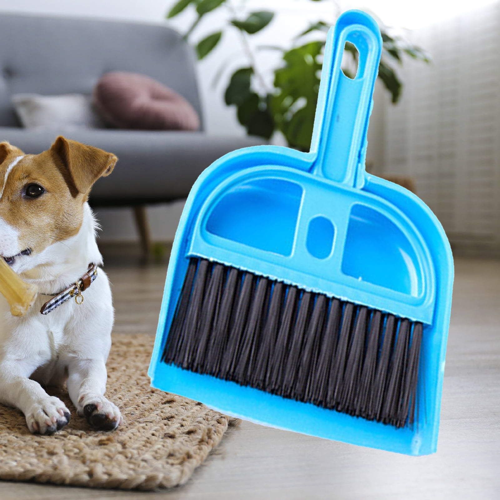 Set of 2 Mini Plastic Dustpan Brush Set Desk Cleaner Mini Broom & Dustpan Cleaning Tool for Computer Keyboard Pet Cage Waste Cleaning Office Desk 