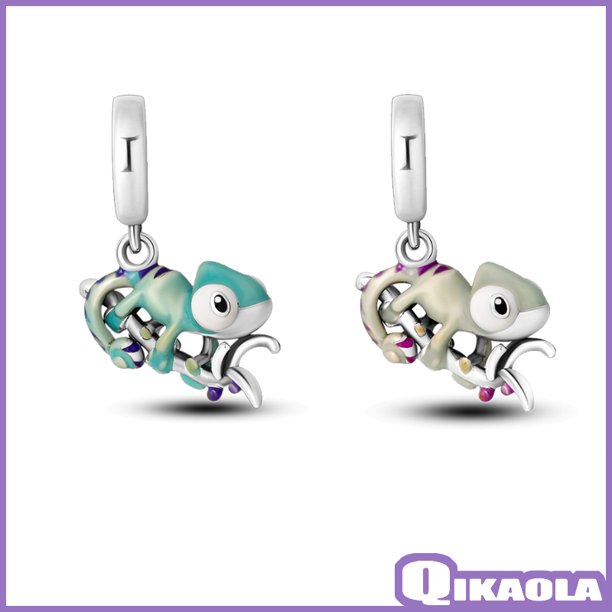 S925 Cuentas De Plata Luminosas Fluorescentes Que Cambian De Color-Adecuada Para Pulsera Original Pandora-Joyería DIY