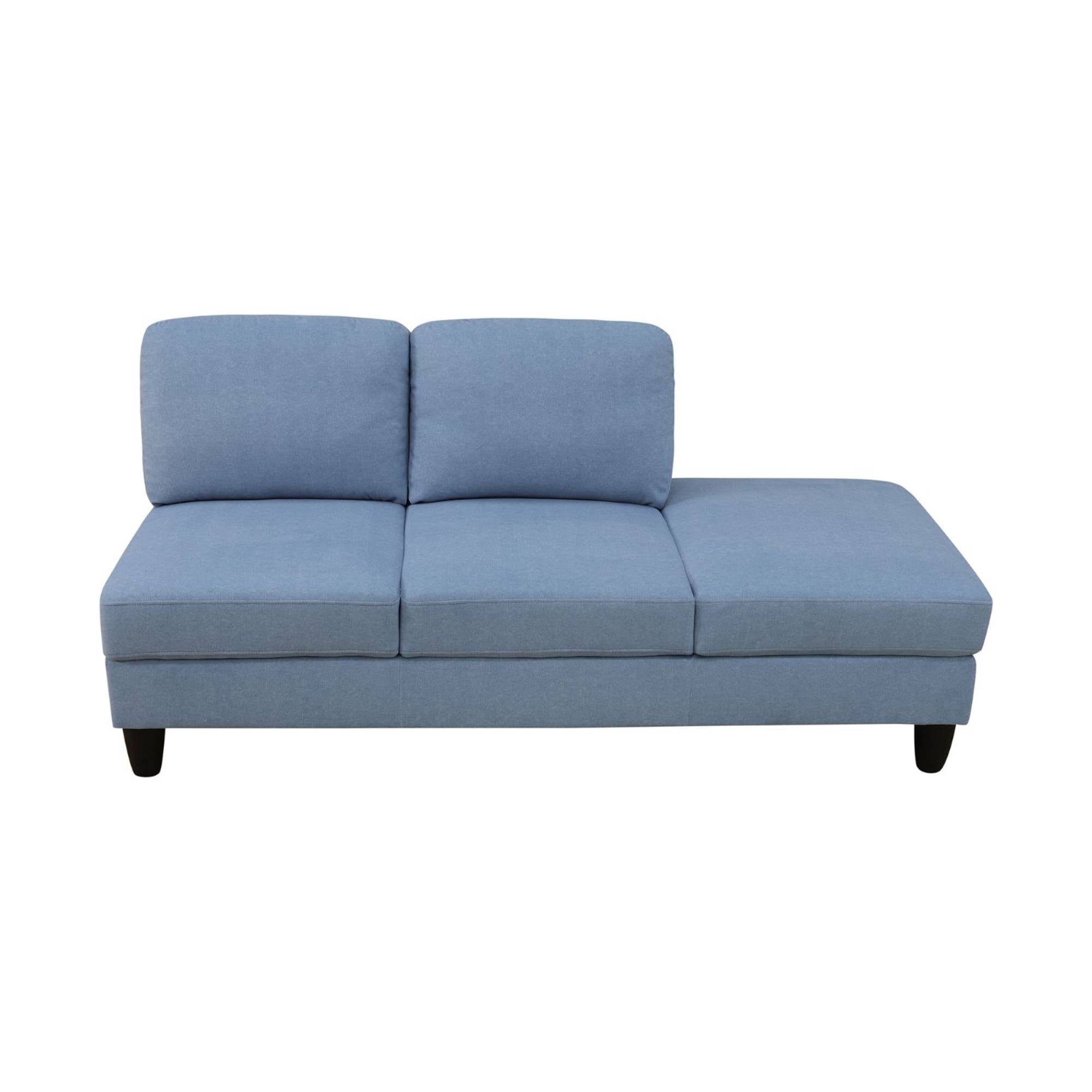 Modern Sectional Sofa Couch, L Shape Sofa Set with Chaise Modular Cloud Couch for Living Room, Grayish Blue