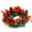 865-Red, variant on Gcvizuso Christmas Wreath, Christmas Wreaths for Front Door, Hristmas Candlestick Wreath Simulation Rattan Wreath Candlestick Pinecone Advent Decoration