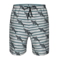 thumbnail image 4 of Naloa Party Shark Cute Men's Beach Shorts, Surfing shorts, Swim trunks, Quick Dry Swim Trunks for Surfing Beach Fun - X-Large, 4 of 9
