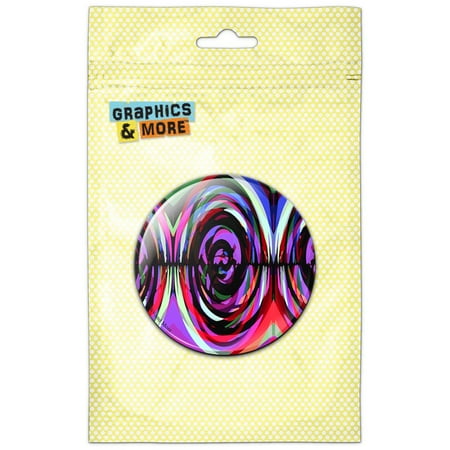 

Rainbow Cyclone Black Refrigerator Button Magnet