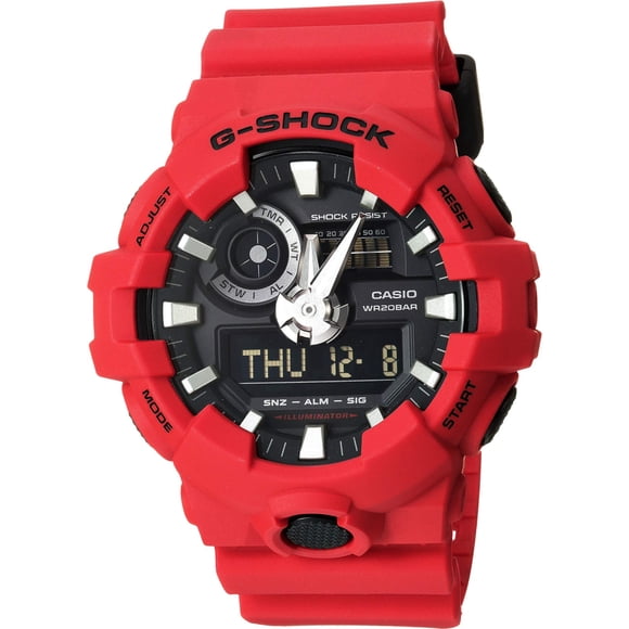 Reloj G-Shock Casio GA-700 rojo resistente al agua hasta 200 m