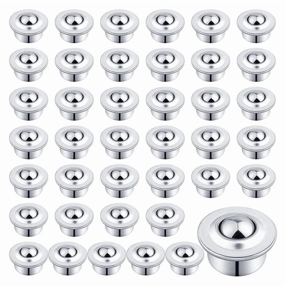 Katigan 5/8inch Roller Ball Transfer Bearing, 40PCS CY-15H Carbon Steel Ball-Bearing Rollers, Ball Transfer Bearing Casters