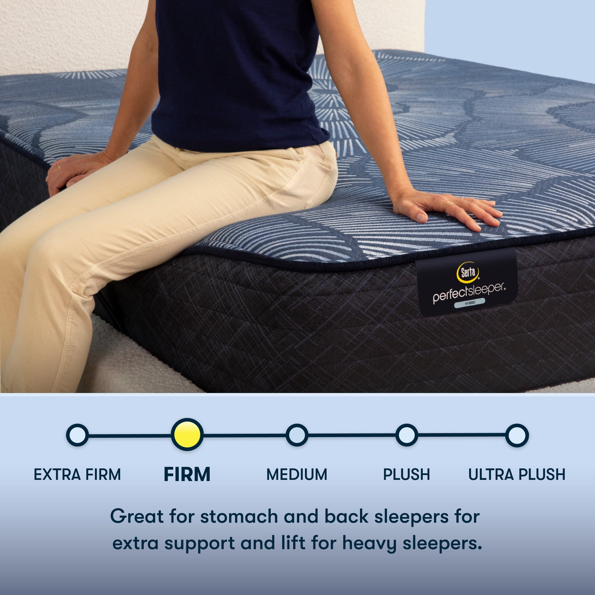 Serta 12" Full Mattress, Perfect Sleeper Pacific Peace Firm, Hybrid Mattress, Full Size Mattress, Adult Mattress