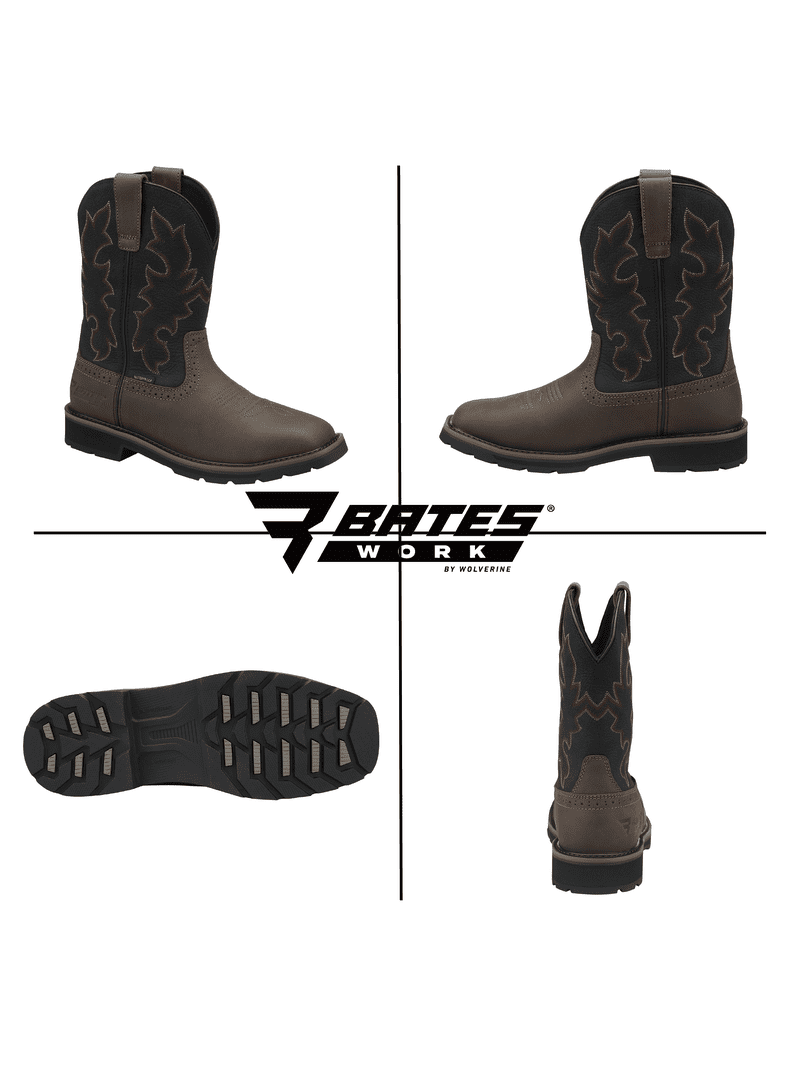 Bates　ブーツ Bates Work by Wolverine Men's Boyden Waterproof Steel Toe Western