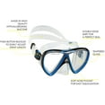 thumbnail image 2 of Cressi Ikarus Mask with Orion Semi-Dry Snorkel Combo, 2 of 5