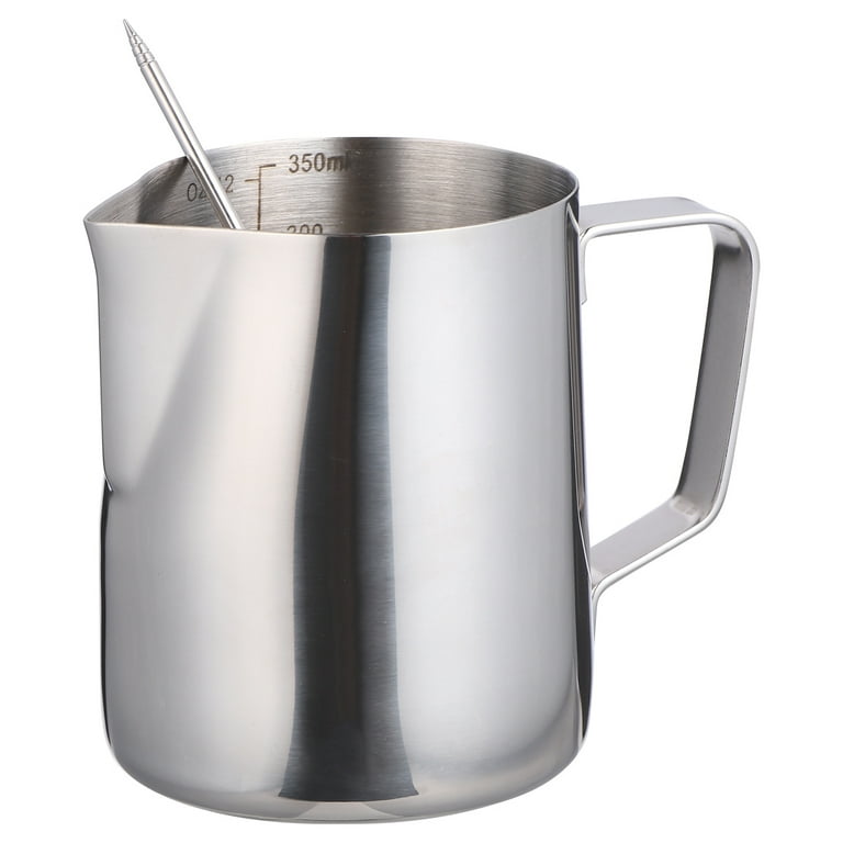 350ml Stainless Steel Milk Frothing Pitcher with Latte Art Pen