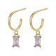 thumbnail image 4 of Pendientes florales Yashi con diamantes de imitación moda 2023, 4 of 5