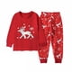 thumbnail image 1 of Conjunto de 2 piezas de camiseta y pantalones de alce de nieve de manga larga para niños y niñas, ropa de Año Nuevo para bebés y niños, 1 of 5