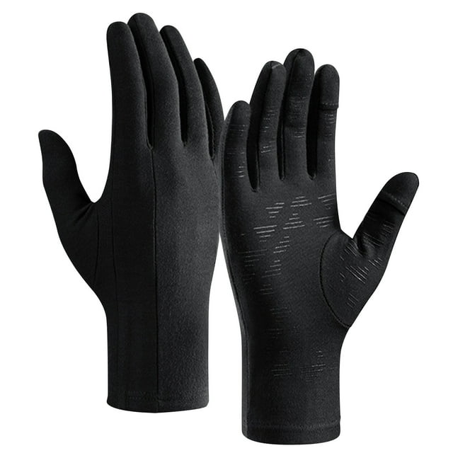 Yanlir Gants d'Hiver à Écran Tactile pour Femmes Temps Froid Chaud Isolé Thermiquement Conduite Activités Extérieures Compatible avec Téléphone Intelligent Antidérapant Extensible (Noir#6,L)