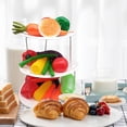 thumbnail image 4 of Hinati Clearance Sale Promotion Space Efficient Cake Stand 3 Tier Folding Snack Rack White Baking Pans Sets Nonstick,Dishwasher Safe for Oven,Bakeware Rectangular Cake Pan, 4 of 8