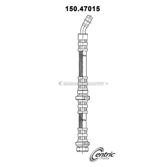 Centric Parts Brake Hydraulic Hose P/N:150.47015 Fits select: 1990-1996 SUBARU LEGACY, 1997-1998 SUBARU LEGACY L
