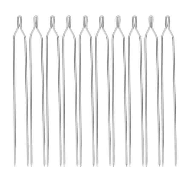 10 Uds. Pinza para el cabellero, pasador para moño en apariencia de U, soporte para moño, palillos dorados/plateados , Plata, tal se describe