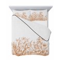 thumbnail image 7 of Wildflower Leaf Full Size Down Alternative Comforter, Lightweight Comforter Quilt Bedding Set with Pillow Shams Brown Floral Botanical White Watercolor All Seasons Bed Comforter Duvet Insert 78"x90", 7 of 7
