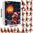 thumbnail image 4 of 2025 Monkey Advent Calendar Christmas Countdown with 24 2D Acrylic Monkey Ornaments, Monkey Themed Hanging Decorations for Xmas Tree Decor Holiday Party, 4 of 9