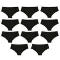 thumbnail image 4 of Pretty Sweet Intimates Laser Cut Seamless Cheeky Bikini Underwear with Lace, Black, XL, 10 Pack, 4 of 4