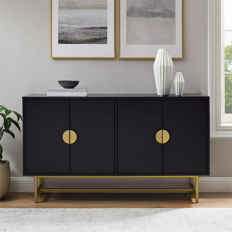 Gold and black sideboard discount