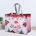 thumbnail image 4 of Christmas Cartoon Laminated Non-Woven Tote Bags with Handles, Reusable Eco-Friendly Grocery Shopping Bags, Multipurpose Gift Bags for Holiday Parties & Shopping Trips, 12.6*6.7*9.8in, 71.1in/180cm, 4 of 6
