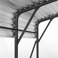 thumbnail image 2 of 20x20FT Metal Carport Heavy Duty with Galvanized Steel Roof, Outdoor Garage Car Shelter Shade for 2 Cars, Boats and Truck, 2 of 12