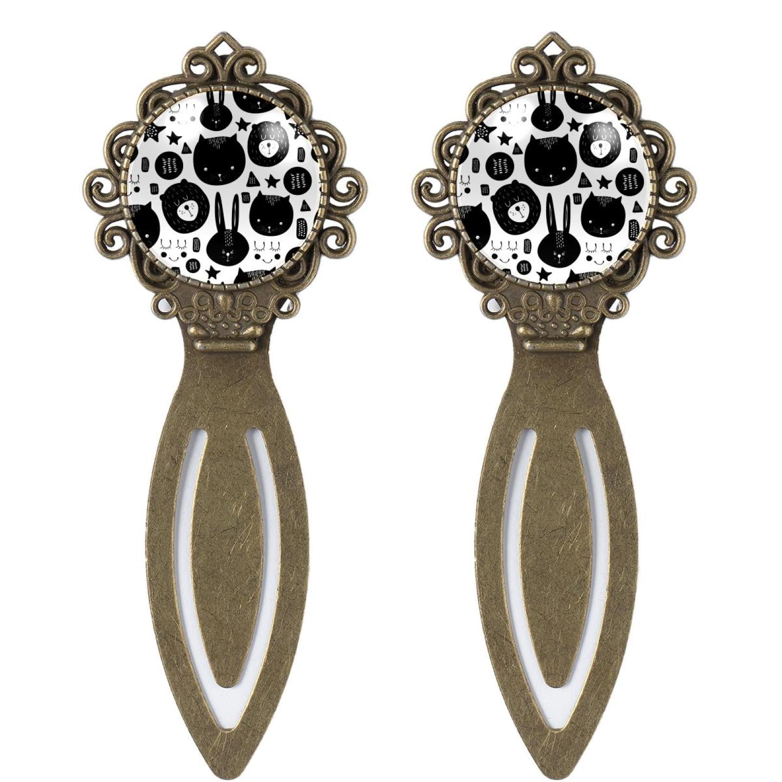 Bookmark Gift Box Set Vintage Bookmarks Page Holder with Crystal Glass