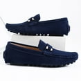 thumbnail image 4 of Big Size Men's Casual Loafers Slip On Leather Shoes Comfortable Lightweight Driving Shoes Male Moccasins Classic Penny Loafer Flats Boat Shoes Outdoor Walking Shoes, 4 of 13