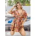 thumbnail image 3 of HAPPY BAY Womens Beachwear Dress Summer Swim Beach Cover Ups for Swimwear Women Swimsuit Coverups for Women XL-XXL Stripes, Colorful, 3 of 4