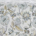 thumbnail image 7 of Levtex Home - Ophelia Spa Quilt Set - King Quilt and Two King Shams - Floral - Spa Grey Cream Ochre - Quilt (106x92in.) and Shams (20x36in.) - Reversible - Rayon/Cotton, 7 of 7